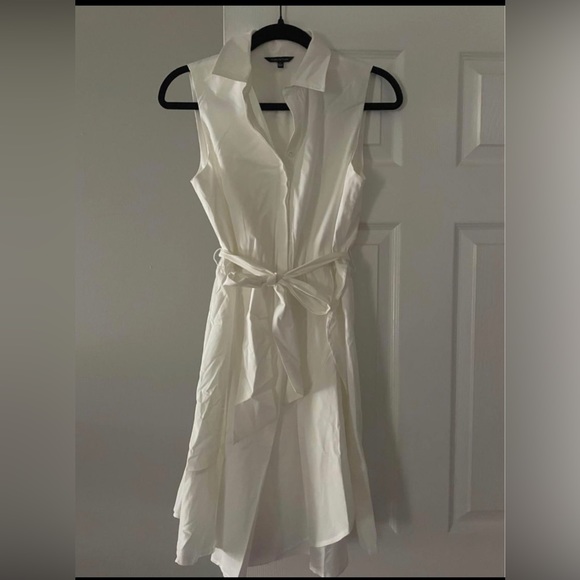 Violets & Roses White Collared Dress - Picture 4 of 8